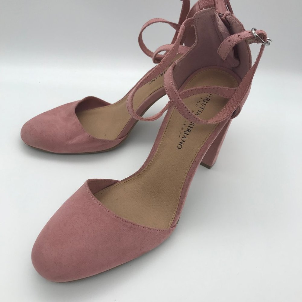 Christian Siriano for Payless Women's Pink Cross Strap Pump Heel